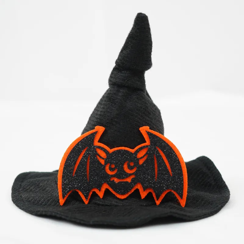 MAHDIVO ハロウィン ペット用ウィッチハット ブラック・パンプキン＆コウモリ