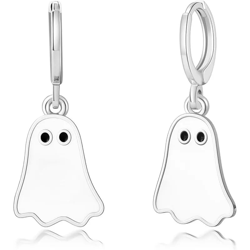 MAHDIVO ハロウィン ゴースト フープピアス タイプ2